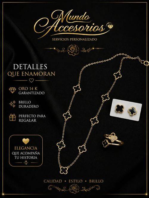 Joyería en oro 14k Mundo Accesorios 4
