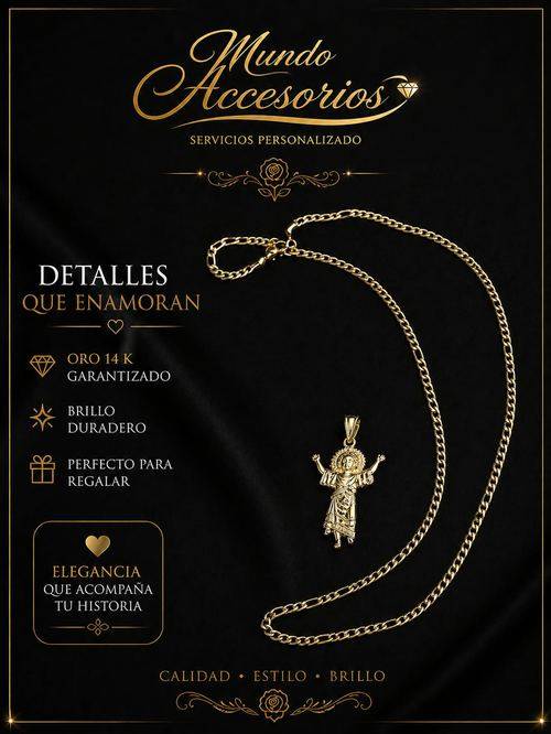Joyería en oro 14k Mundo Accesorios 9