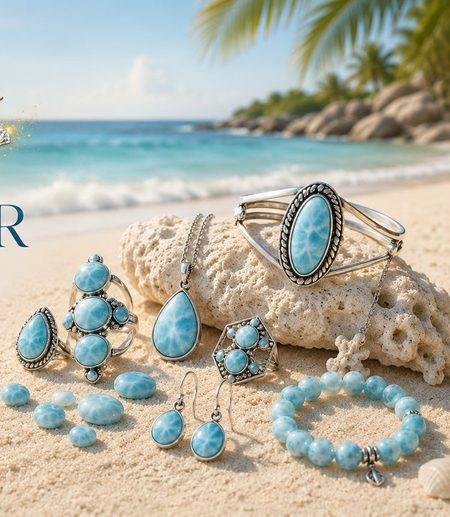 Larimar y Ámbar dominicano Mundo Accesorios